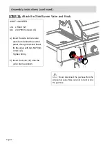 Предварительный просмотр 15 страницы Barbeques Galore ALFRESCO Series Instructions For Assembly And Use