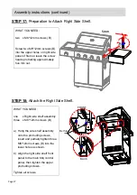 Предварительный просмотр 17 страницы Barbeques Galore ALFRESCO Series Instructions For Assembly And Use