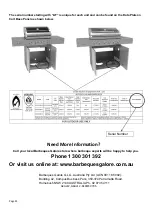 Предварительный просмотр 41 страницы Barbeques Galore ALFRESCO Series Instructions For Assembly And Use