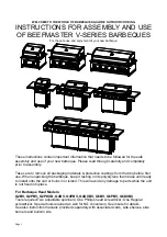 Barbeques Galore BEEFMASTER G2BV Instructions For Assembly And Use preview