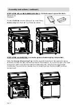 Предварительный просмотр 21 страницы Barbeques Galore BEEFMASTER V Series Instructions For Assembly And Use