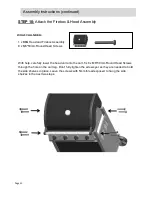 Предварительный просмотр 13 страницы Barbeques Galore G4ARCM Instructions For Assembly And Use