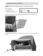 Предварительный просмотр 14 страницы Barbeques Galore G4ARCM Instructions For Assembly And Use