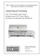 Barbeques Galore G5CPBIQ Instructions Manual preview