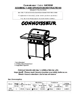 Barbeques Galore KYQ-G41S-G Assembly And Operation Instructions Manual предпросмотр