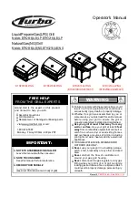 Preview for 1 page of Barbeques Galore Turbo BTH2616ALP Operator'S Manual