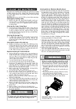 Preview for 22 page of Barbeques Galore Turbo BTH2616ALP Operator'S Manual