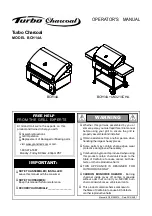 Barbeques Galore Turbo Charcoal BCH14A Operator'S Manual preview