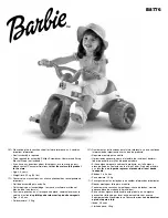 Barbie B8776 Instruction Sheet preview