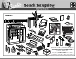 Barbie Beach Bungalow House Instructions Manual preview