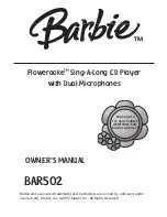 Barbie Floweraoke BAR502 Owner'S Manual preview