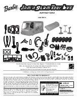 Preview for 1 page of Barbie Jam Glam Tour Bus Instructions