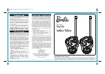 Предварительный просмотр 2 страницы Barbie My Fab Walkie Talkies Manual