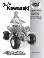 Barbie POWER WHEELS P5066 Owner'S Manual & Assembly Instructions preview