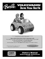 Barbie Volkswagen DUNE NEW BEETLE H0150 Owner'S Manual & Assembly Instructions preview