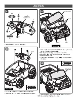 Preview for 13 page of Barbie Volkswagen DUNE NEW BEETLE H0150 Owner'S Manual & Assembly Instructions