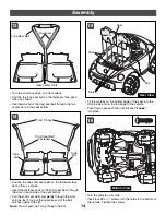 Preview for 14 page of Barbie Volkswagen DUNE NEW BEETLE H0150 Owner'S Manual & Assembly Instructions