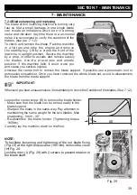 Preview for 40 page of Barbieri TracMow 70 E POWER Operator'S Manual