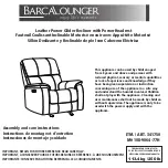 BARCALOUNGER 108-9064-77H Assembly And Care Instructions предпросмотр