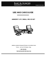 Предварительный просмотр 1 страницы BARCALOUNGER 193-914-3SS Use And Care Manual