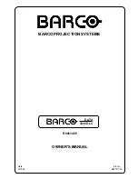 Предварительный просмотр 2 страницы Barco 3300DLC Owner'S Manual