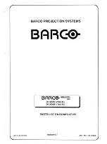 Предварительный просмотр 20 страницы Barco 800 Series Service Manual