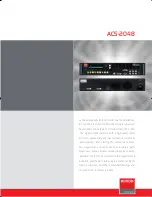 Preview for 1 page of Barco ACS-2048 Specifications