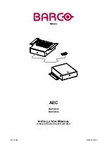 Barco AEC R9650105 Installation Manual предпросмотр