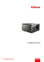 Barco Athena Installation Manual preview