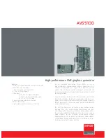 Preview for 1 page of Barco AVS5100 Specifications