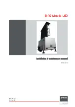 Preview for 1 page of Barco B-10 Mobile LED R9855510 Installation & Maintenance Manual