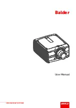 Preview for 1 page of Barco Balder GP7 User Manual