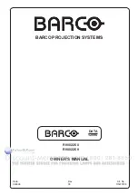 Preview for 3 page of Barco BarcoData 1209S Owner'S Manual