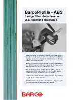 Preview for 1 page of Barco BarcoProfile Supplementary Manual