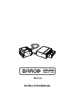 Предварительный просмотр 1 страницы Barco BarcoReality 909 Split Pack R9040040 Instruction Manual