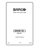 Предварительный просмотр 1 страницы Barco BARCOVISION 8100 Owner'S Manual