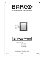 Предварительный просмотр 1 страницы Barco BG9300 Installation Manual