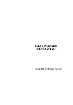 Предварительный просмотр 1 страницы Barco CCFD 2320 Installation & User Manual