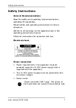 Preview for 7 page of Barco CCFD 2320 Installation & User Manual