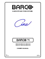 Preview for 1 page of Barco Cine 8 R9002390 Owner'S Manual