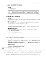 Предварительный просмотр 8 страницы Barco CINE VERSUM 60 Owner'S Manual