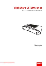 Preview for 1 page of Barco ClickShare CS-100 User Manual