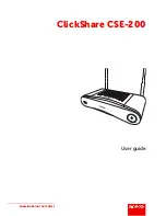 Предварительный просмотр 1 страницы Barco ClickShare CSE-200 User Manual