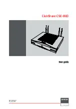 Barco ClickShare CSE-800 User Manual preview