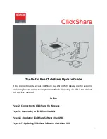 Preview for 1 page of Barco ClickShare Update Manual