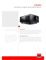 Предварительный просмотр 1 страницы Barco CLM-HD6 Specifications