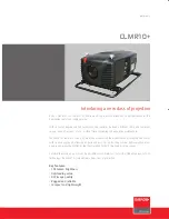 Preview for 1 page of Barco CLM R10+ Specifications