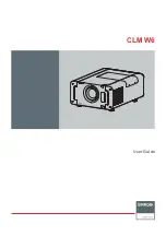 Barco CLM W6 User Manual preview