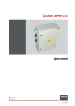 Preview for 1 page of Barco Custom power box Owner'S Manual