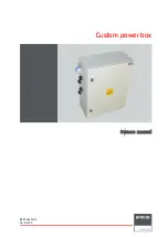 Предварительный просмотр 1 страницы Barco Custom power box Owner'S Manual